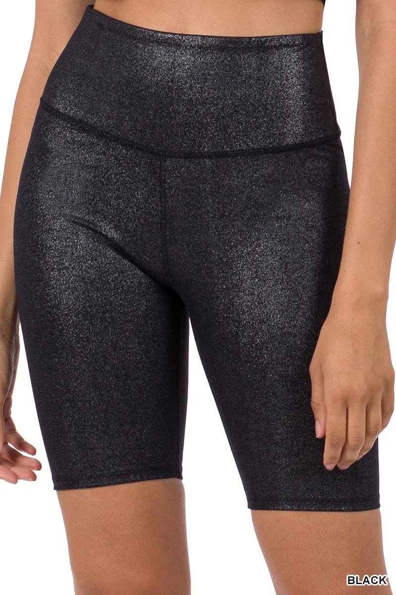 "Add A Little Sparkle" Bike Shorts (Black)