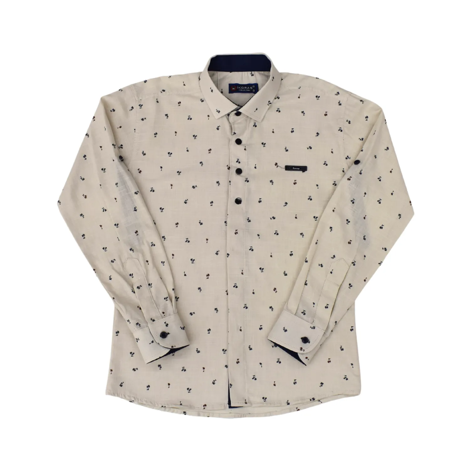 Red Palm Boys Cotton Shirt