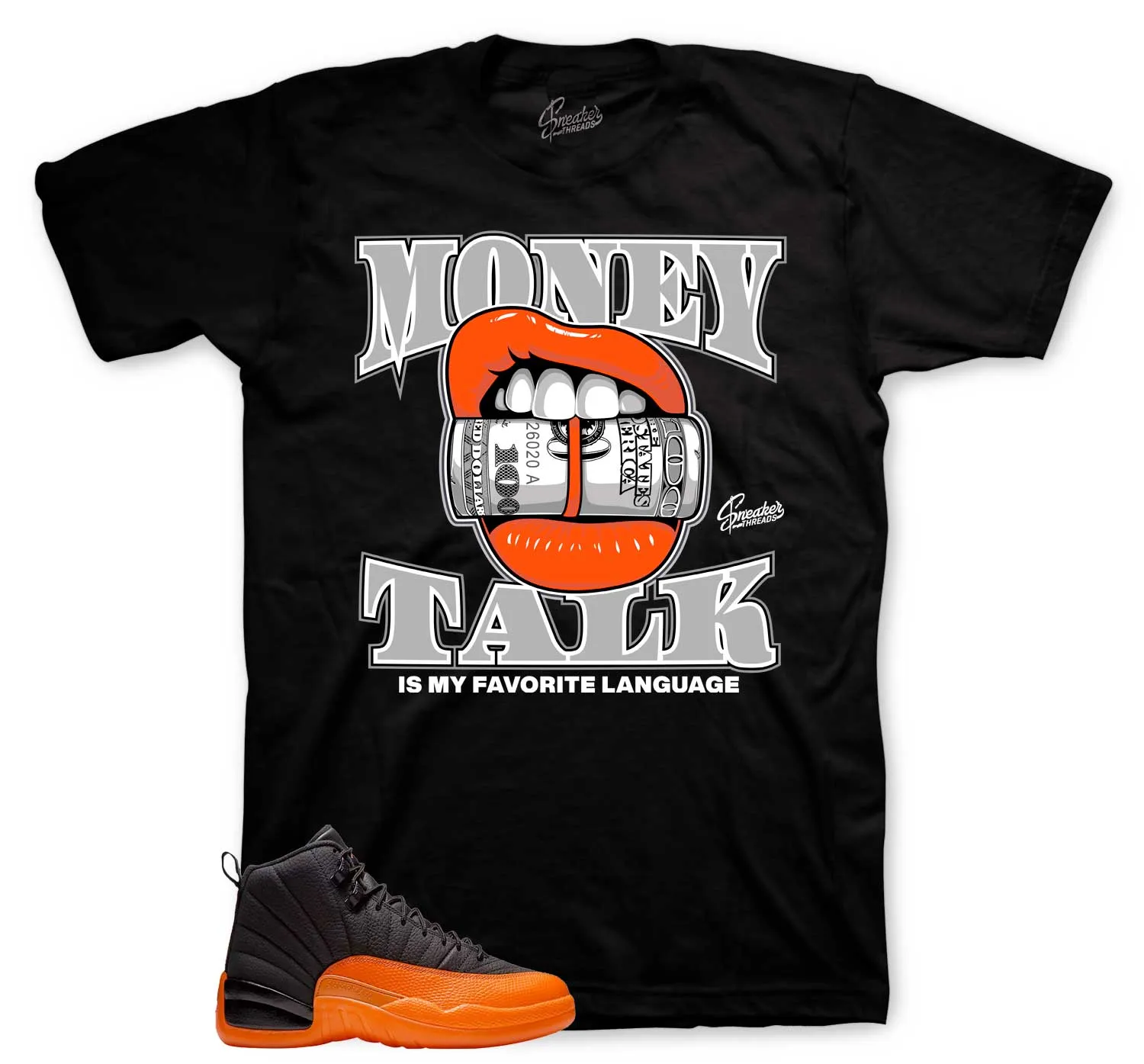 Retro 12 Brilliant Orange Money Talks Shirt