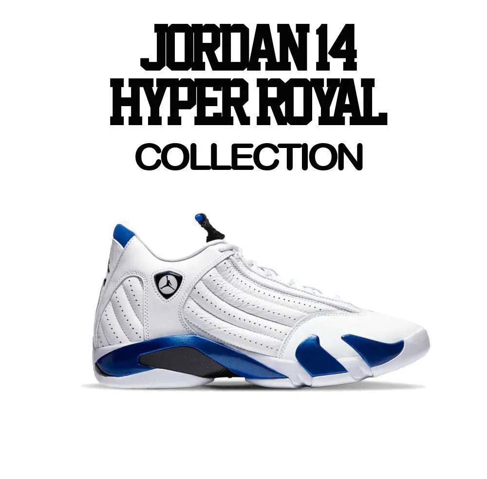 Retro 14 Hyper Royal Shirt - No Cuts - Royal