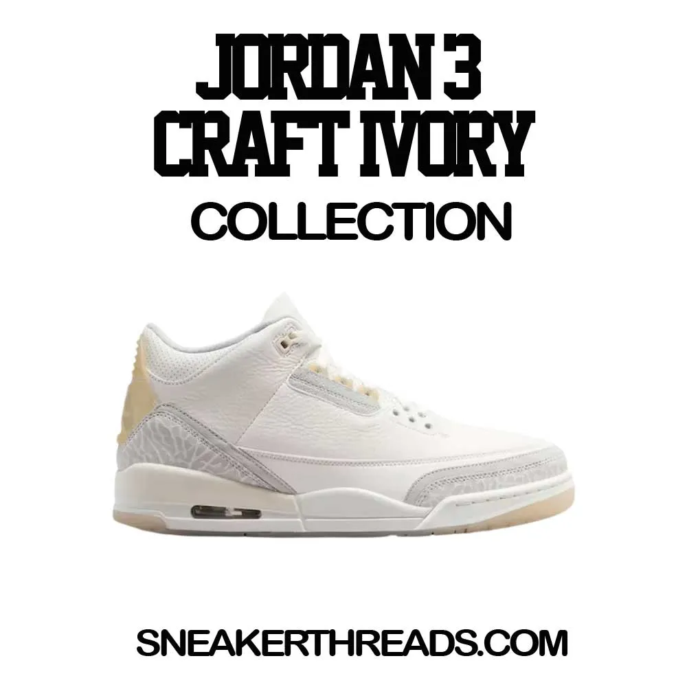 Retro 3 Craft Ivory Love Kicks Shirt