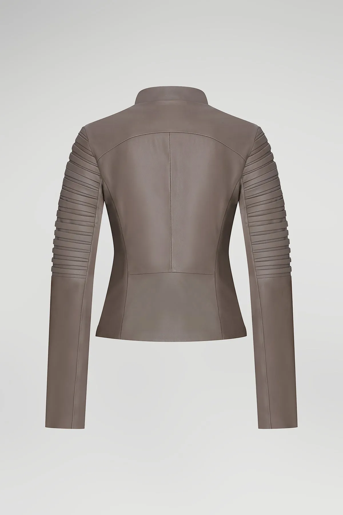 Roch - Nude Leather Jacket