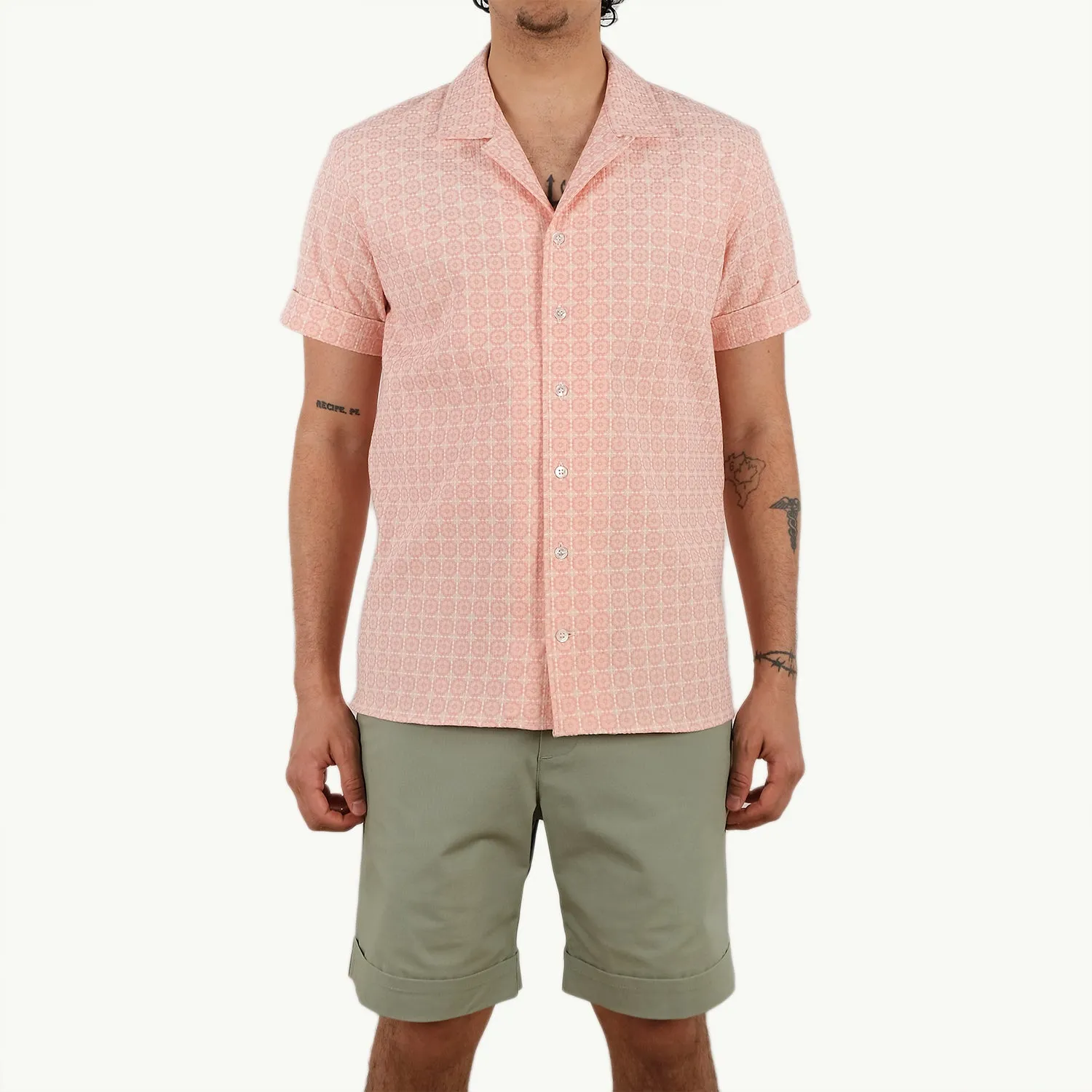 Rose Jacquard Havana Shirt