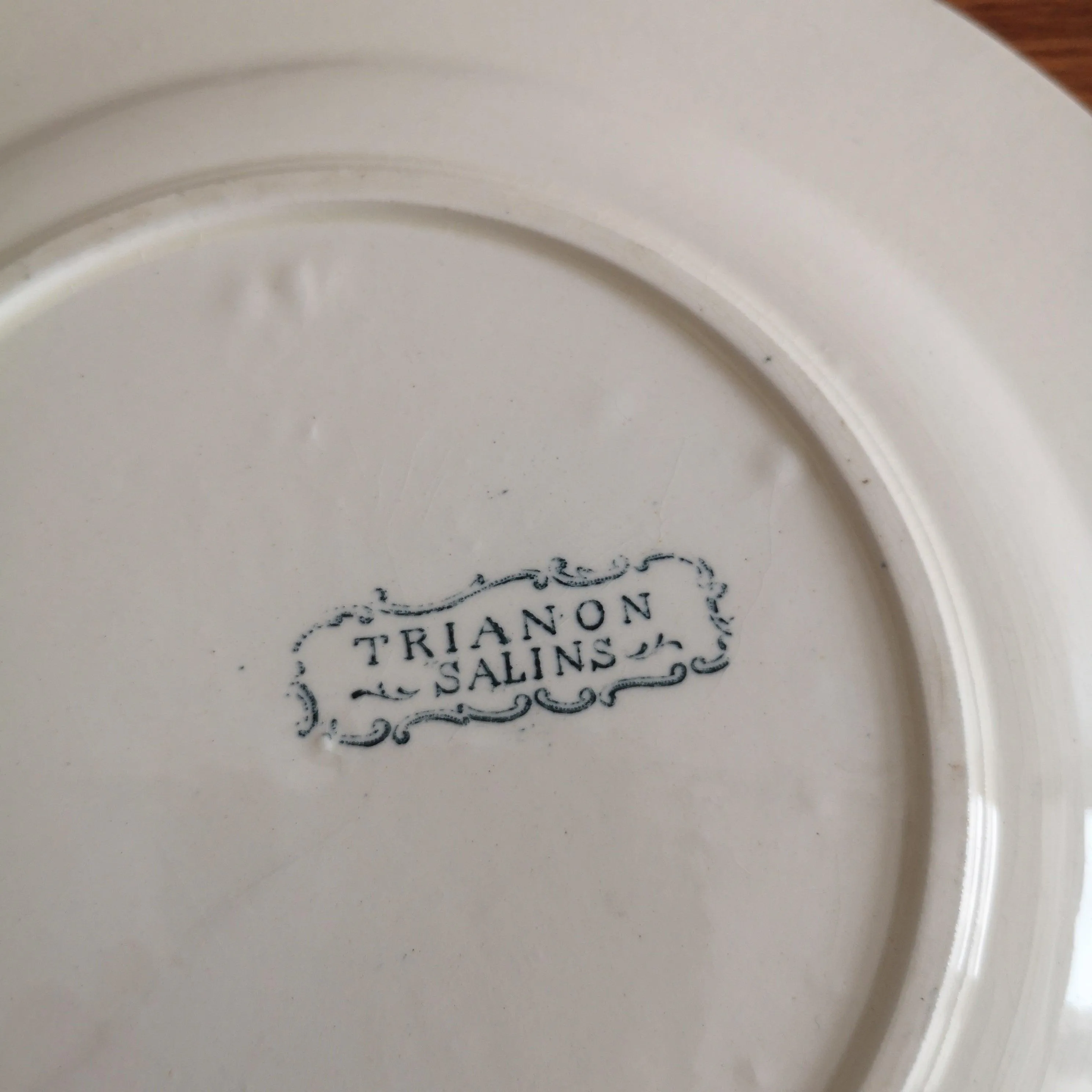 SALINS | Vintage plate ヴィンテージプレート Trianon