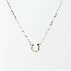 Silver Mini Horseshoe Necklace