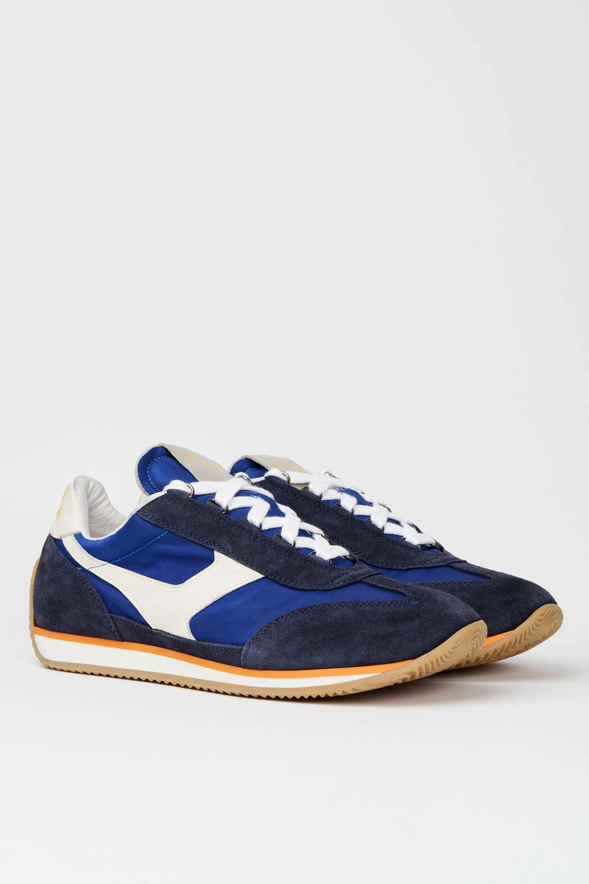 Sneakers uomo Trainer '74 in camoscio blu e tessuto 001