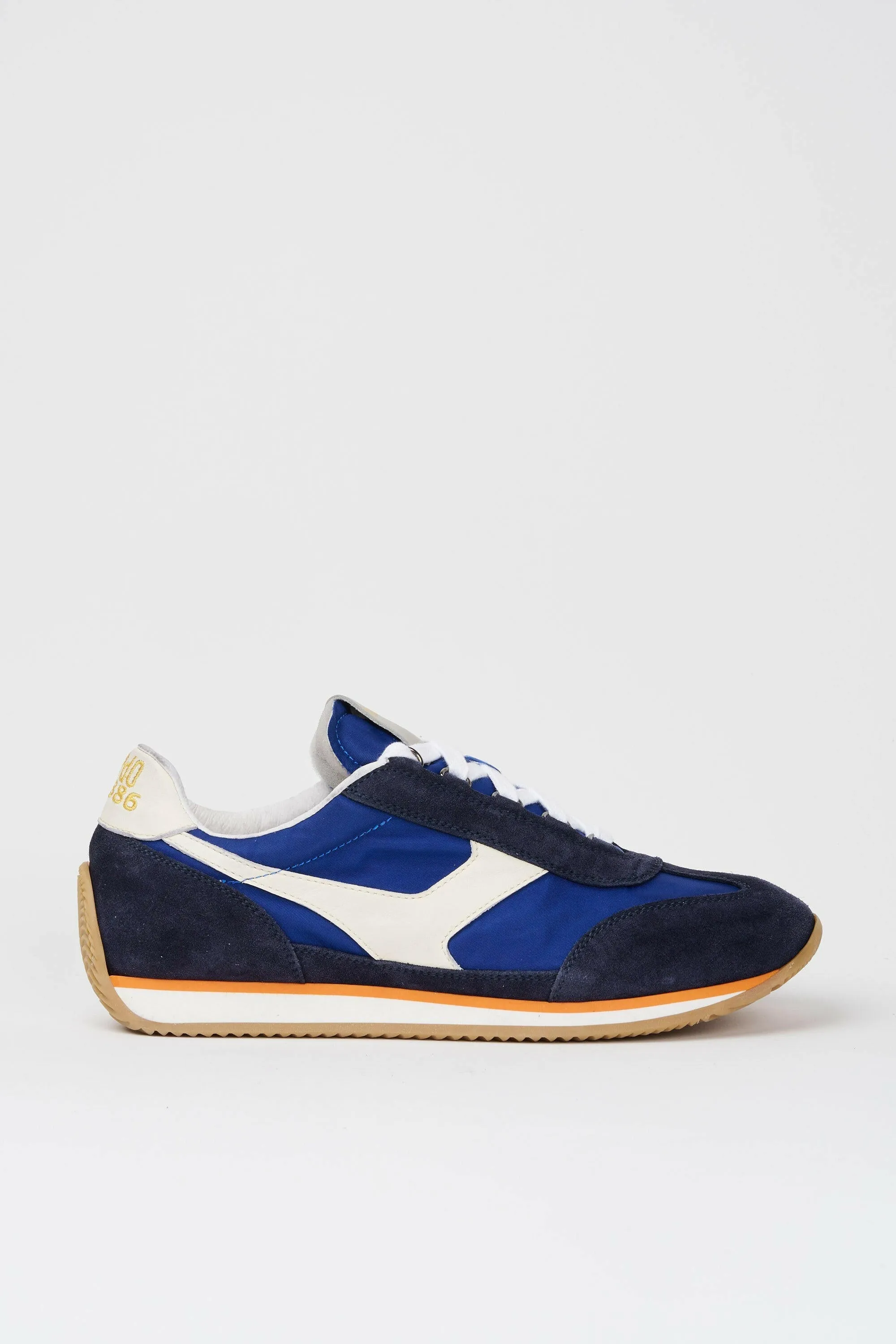 Sneakers uomo Trainer '74 in camoscio blu e tessuto 001