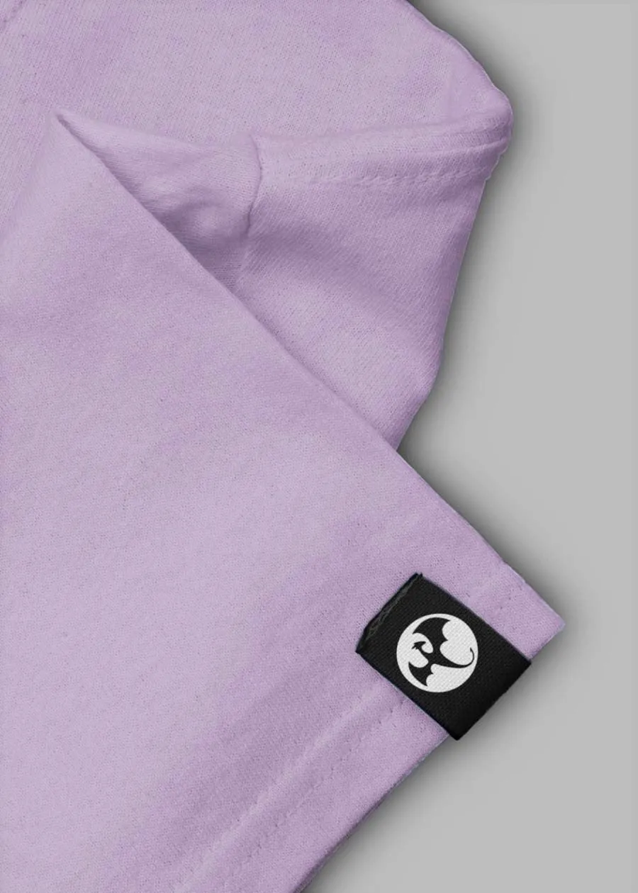 Solid Men Half Sleeve T-Shirt - Lilac