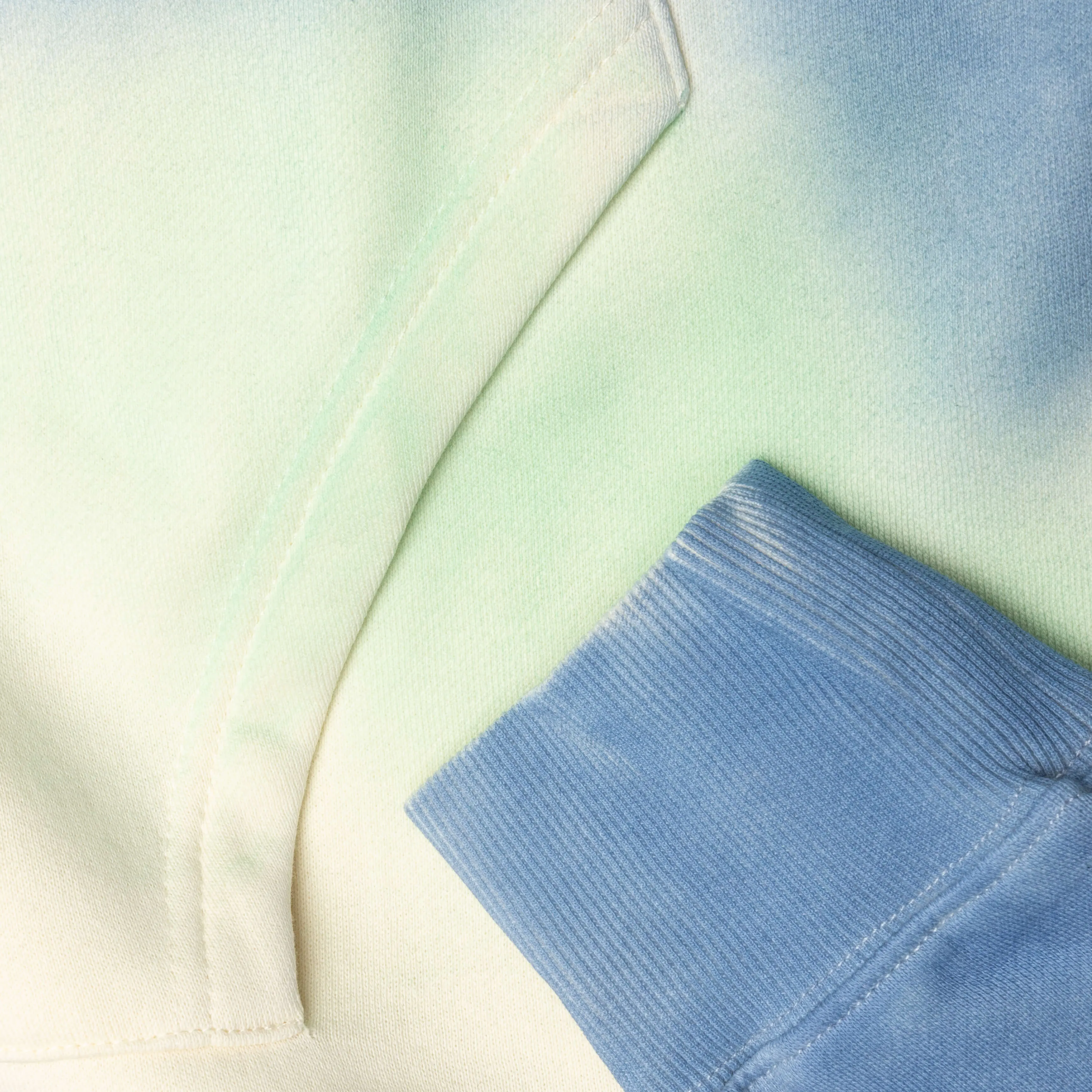 Spray Dyed Hoodie - Birch Blue Green