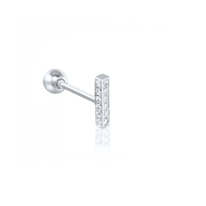 Sterling Silver Stud Piercing Earring