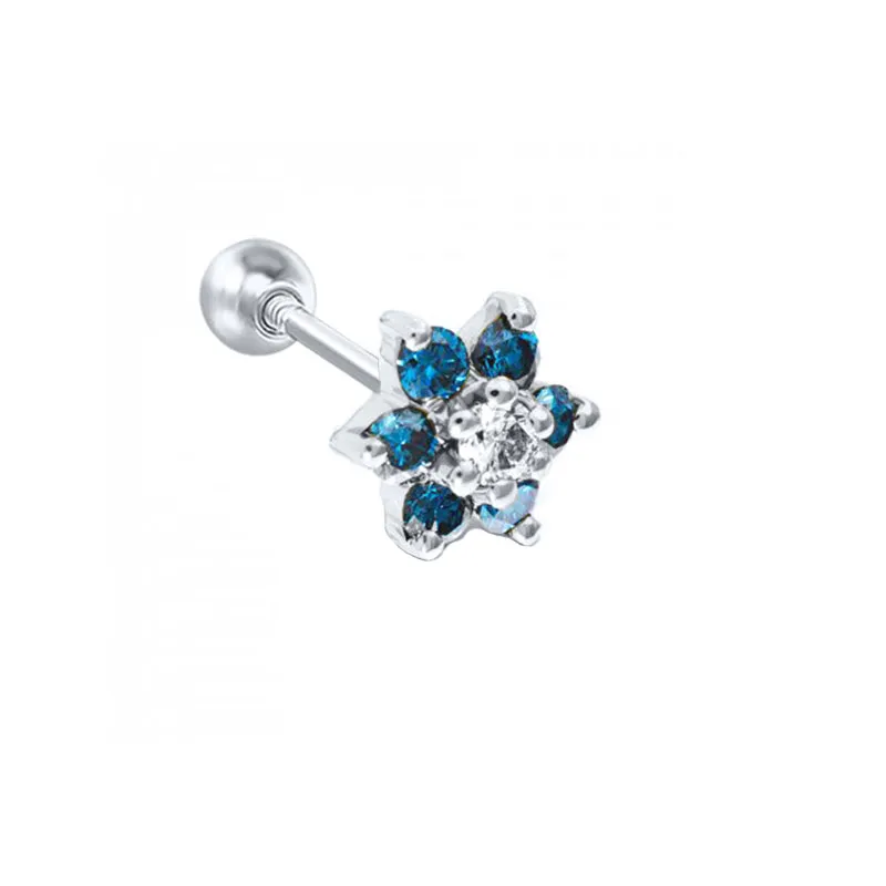 Sterling Silver Stud Piercing Earring