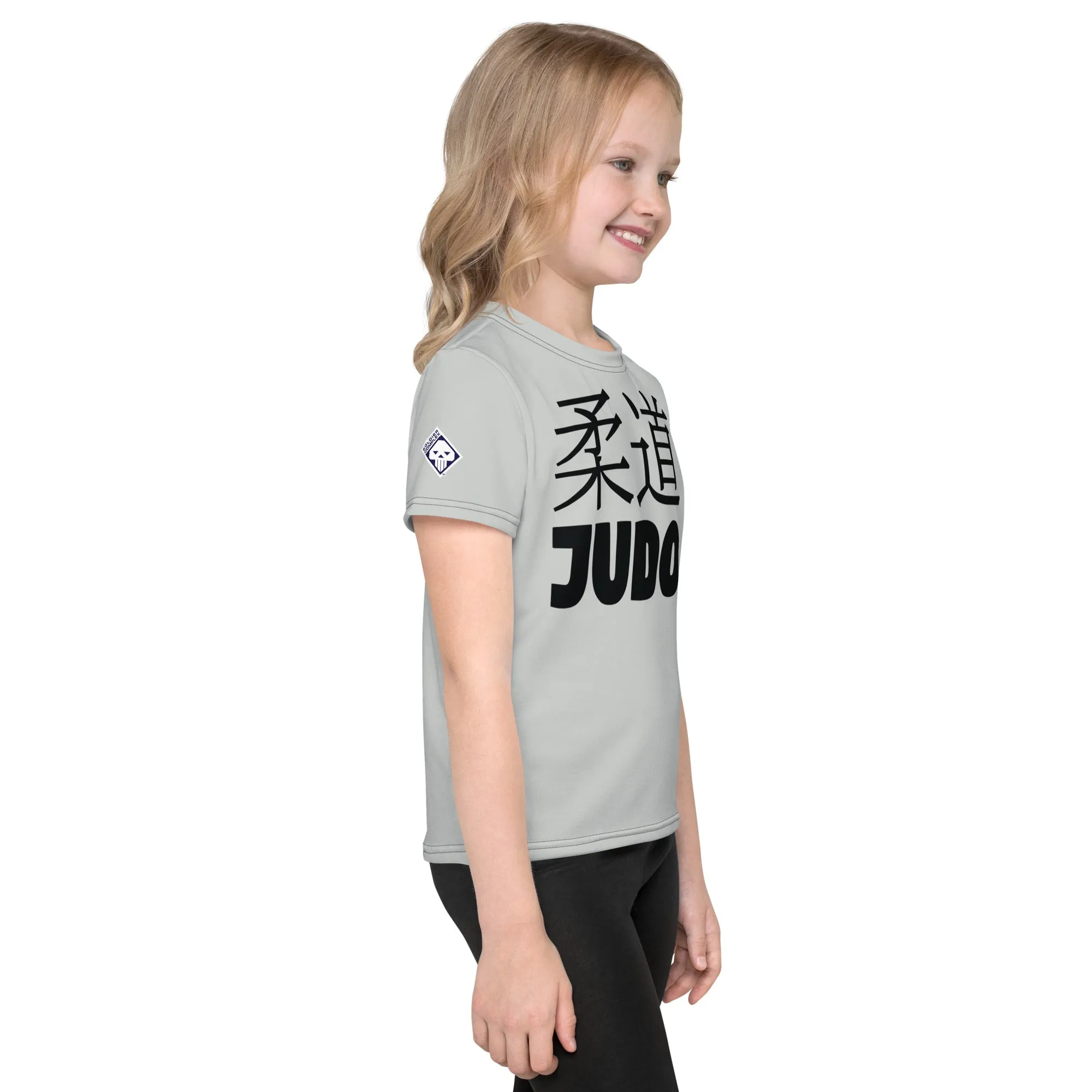 Summer Essential: Girl's Short Sleeve Classic Judo Rash Guard - Smoke