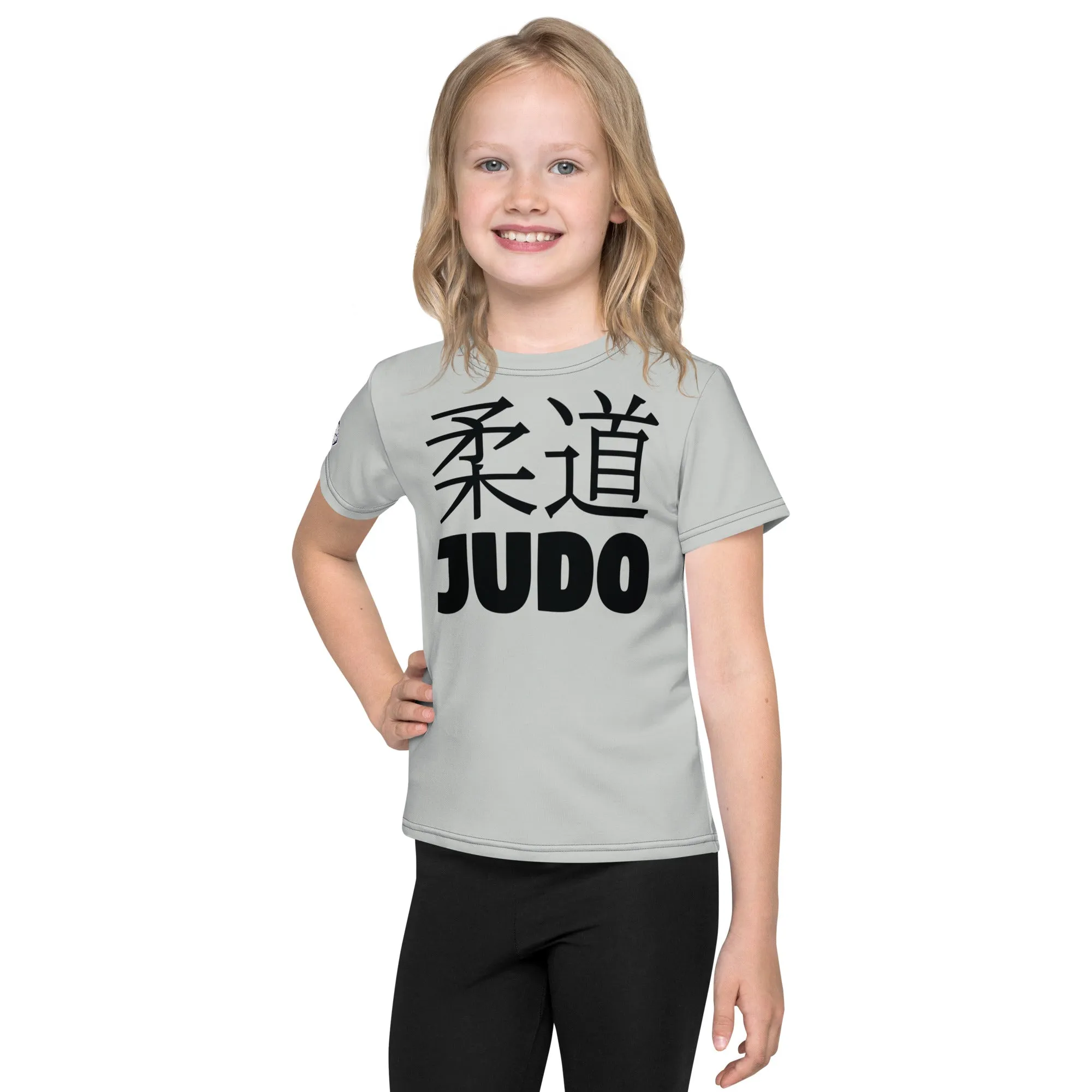 Summer Essential: Girl's Short Sleeve Classic Judo Rash Guard - Smoke