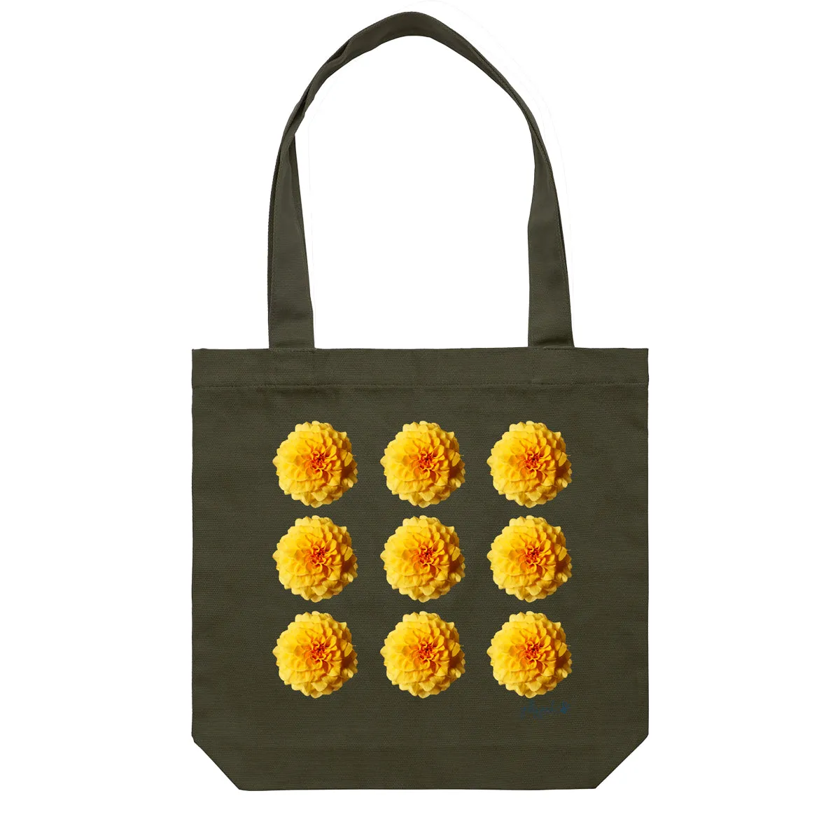 Sunburst Dahlias Tote Bag