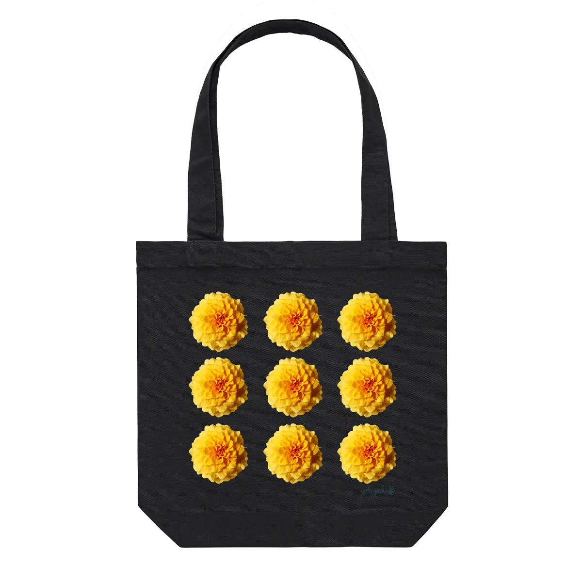 Sunburst Dahlias Tote Bag