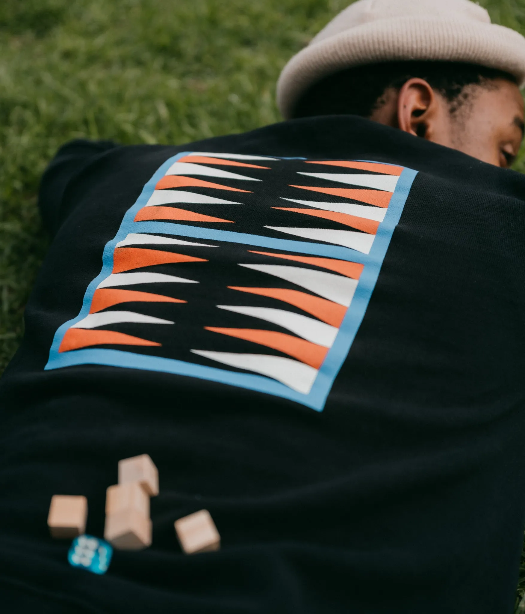 SWEATSHIRT BACKGAMMON BLACK