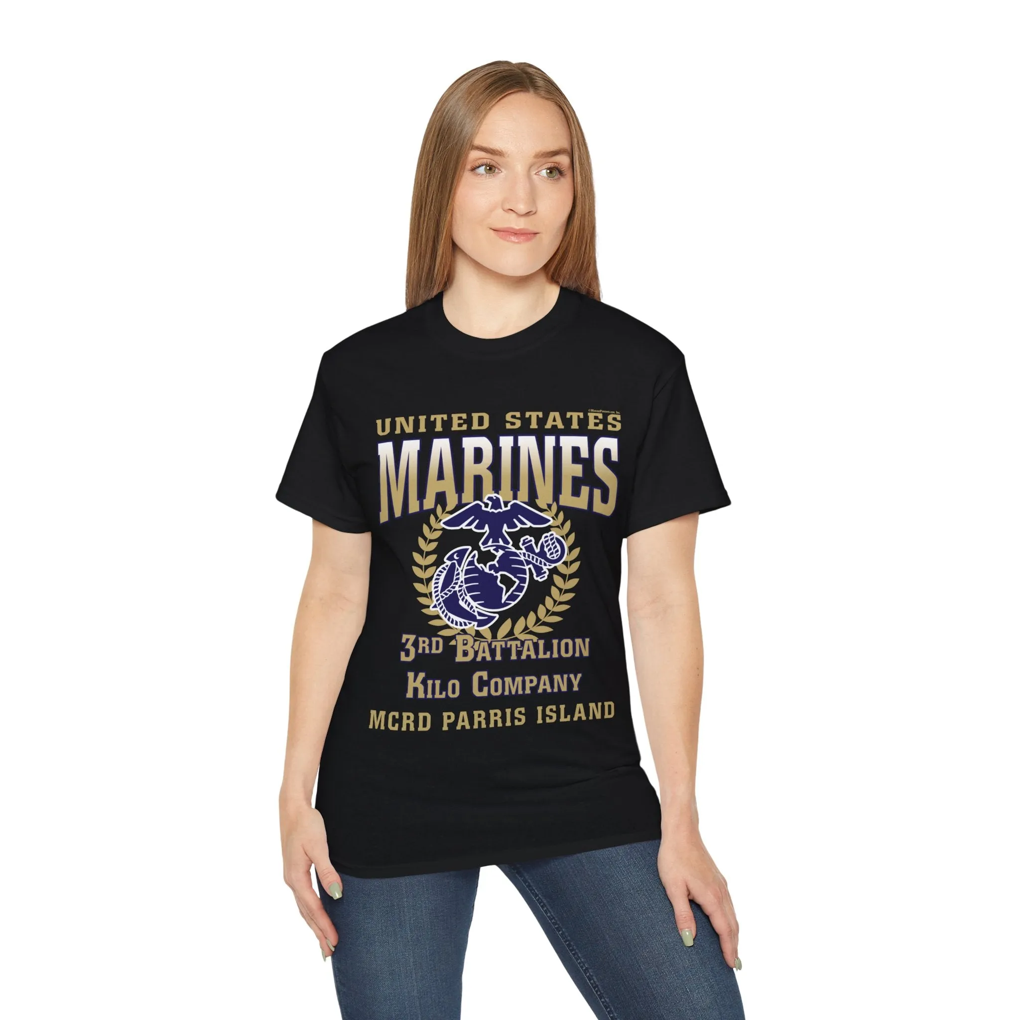 T-Shirt: Kilo Co. MCRD Parris Island (EGA   Back Proud Family)