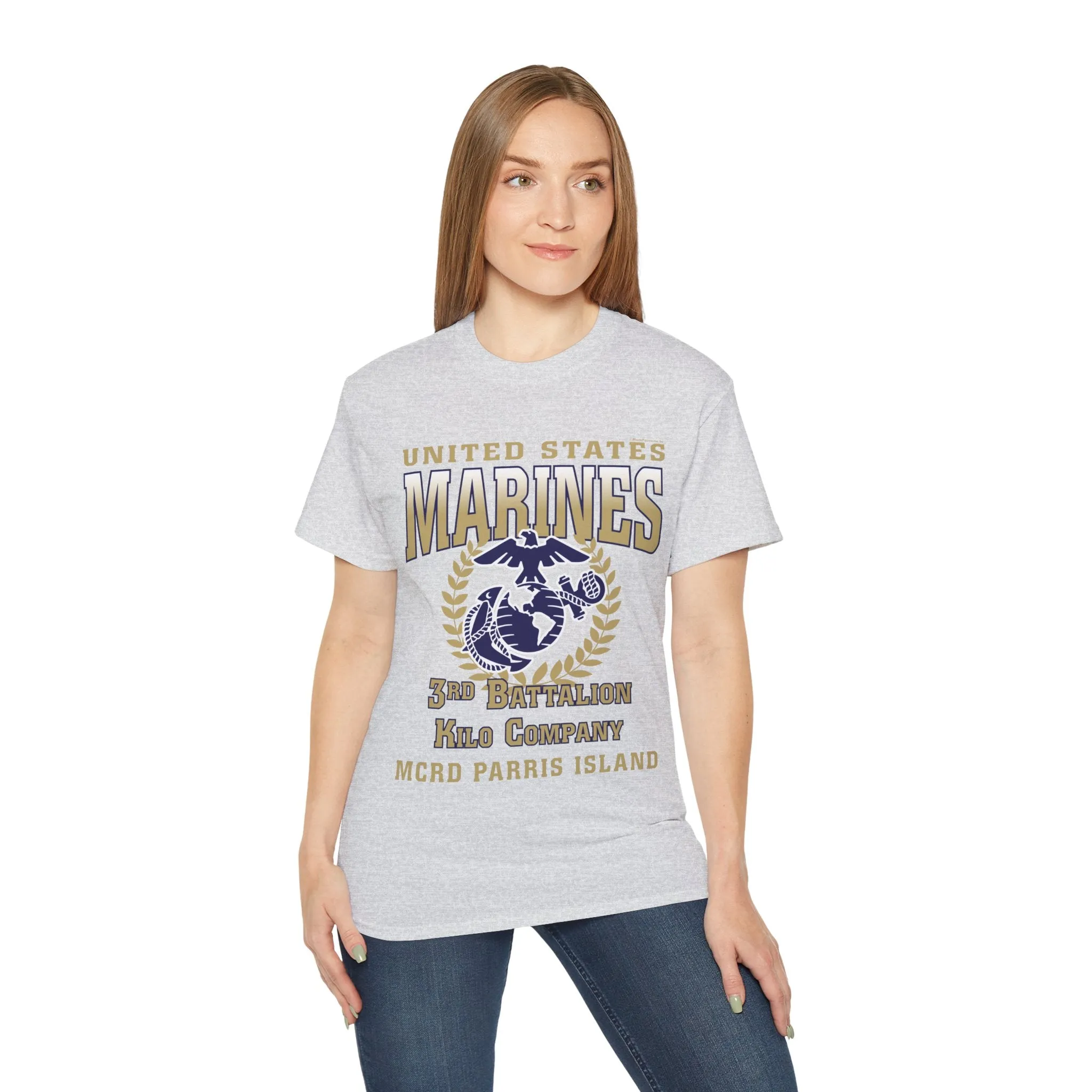 T-Shirt: Kilo Co. MCRD Parris Island (EGA   Back Proud Family)