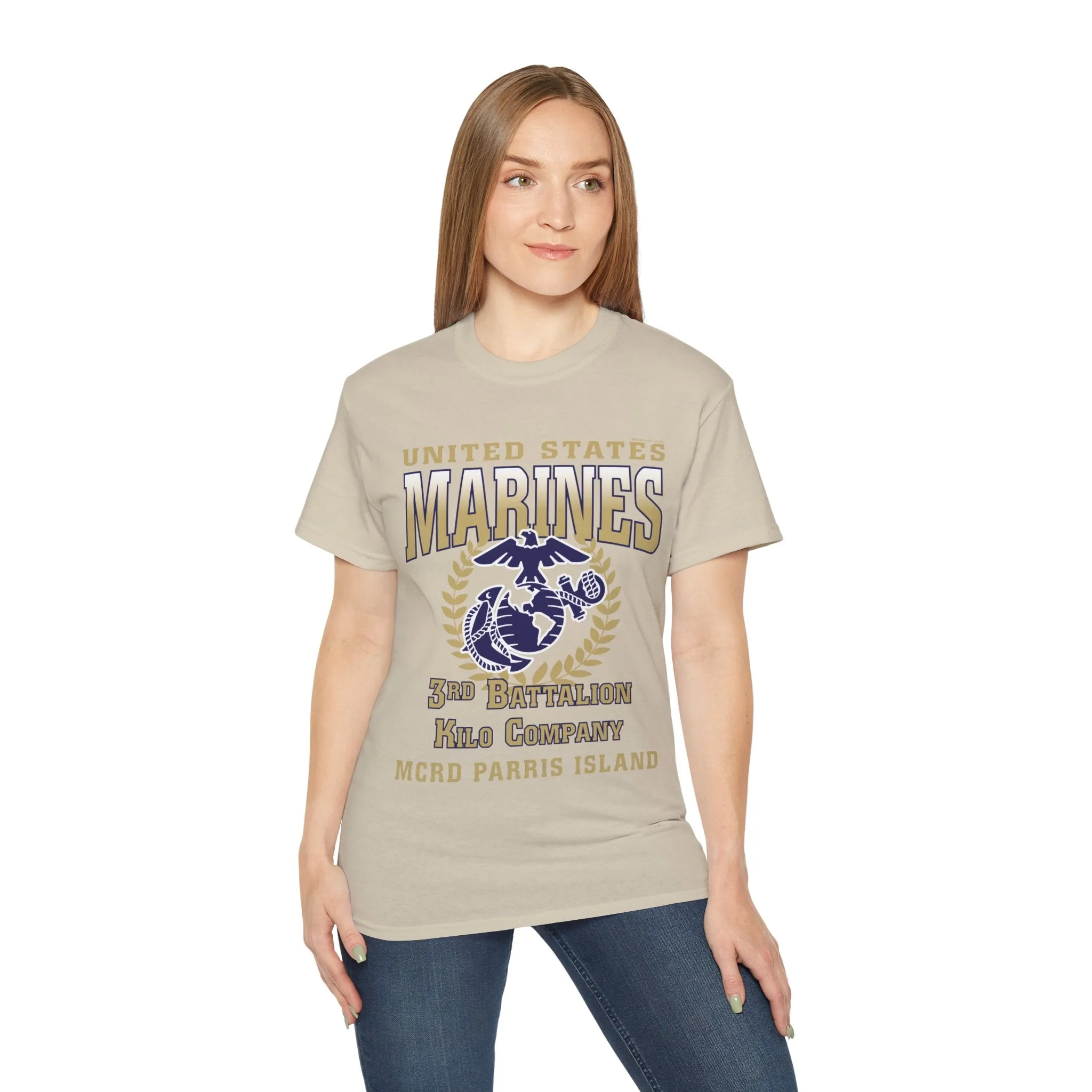 T-Shirt: Kilo Co. MCRD Parris Island (EGA   Back Proud Family)