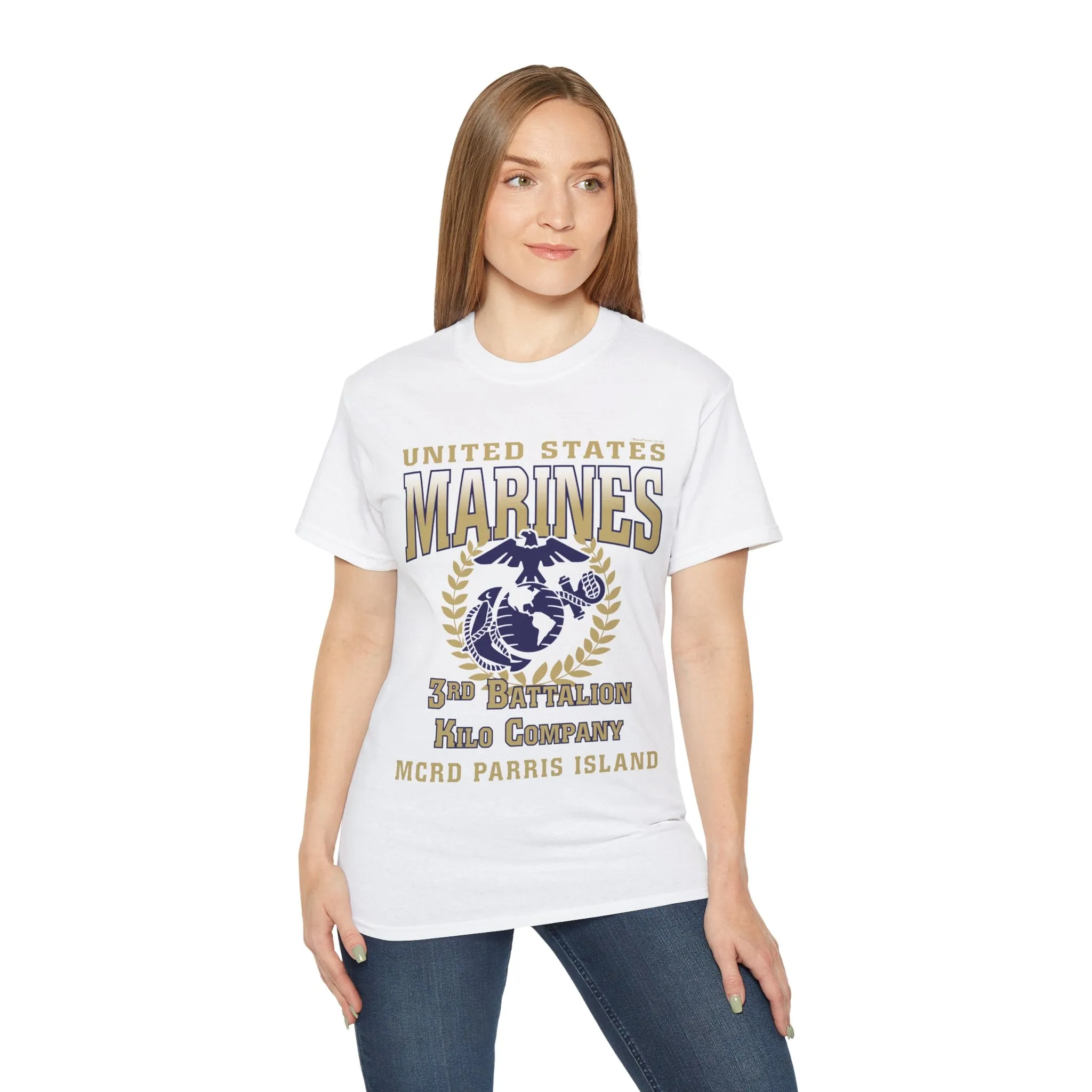 T-Shirt: Kilo Co. MCRD Parris Island (EGA   Back Proud Family)