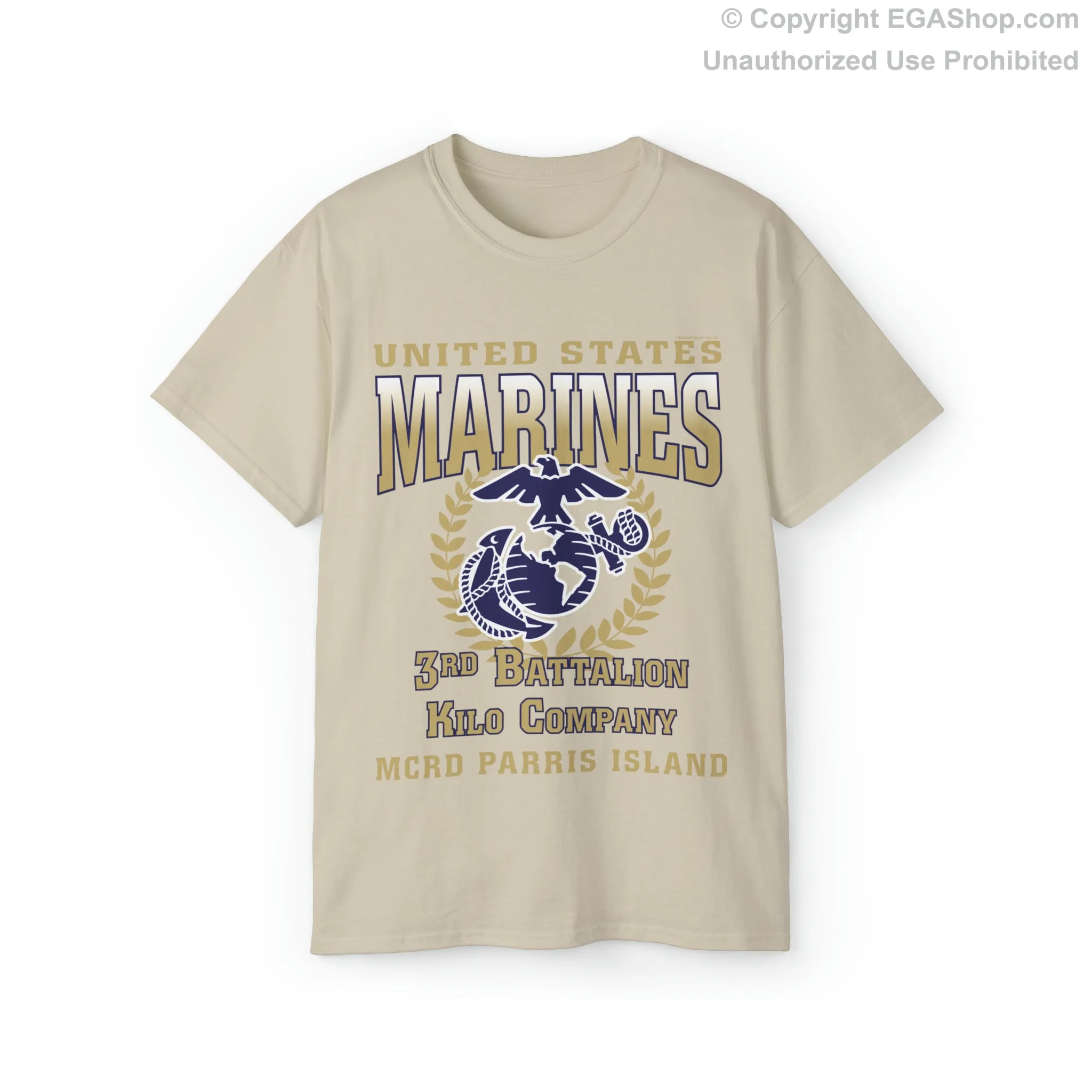 T-Shirt: Kilo Co. MCRD Parris Island (EGA   Back Proud Family)