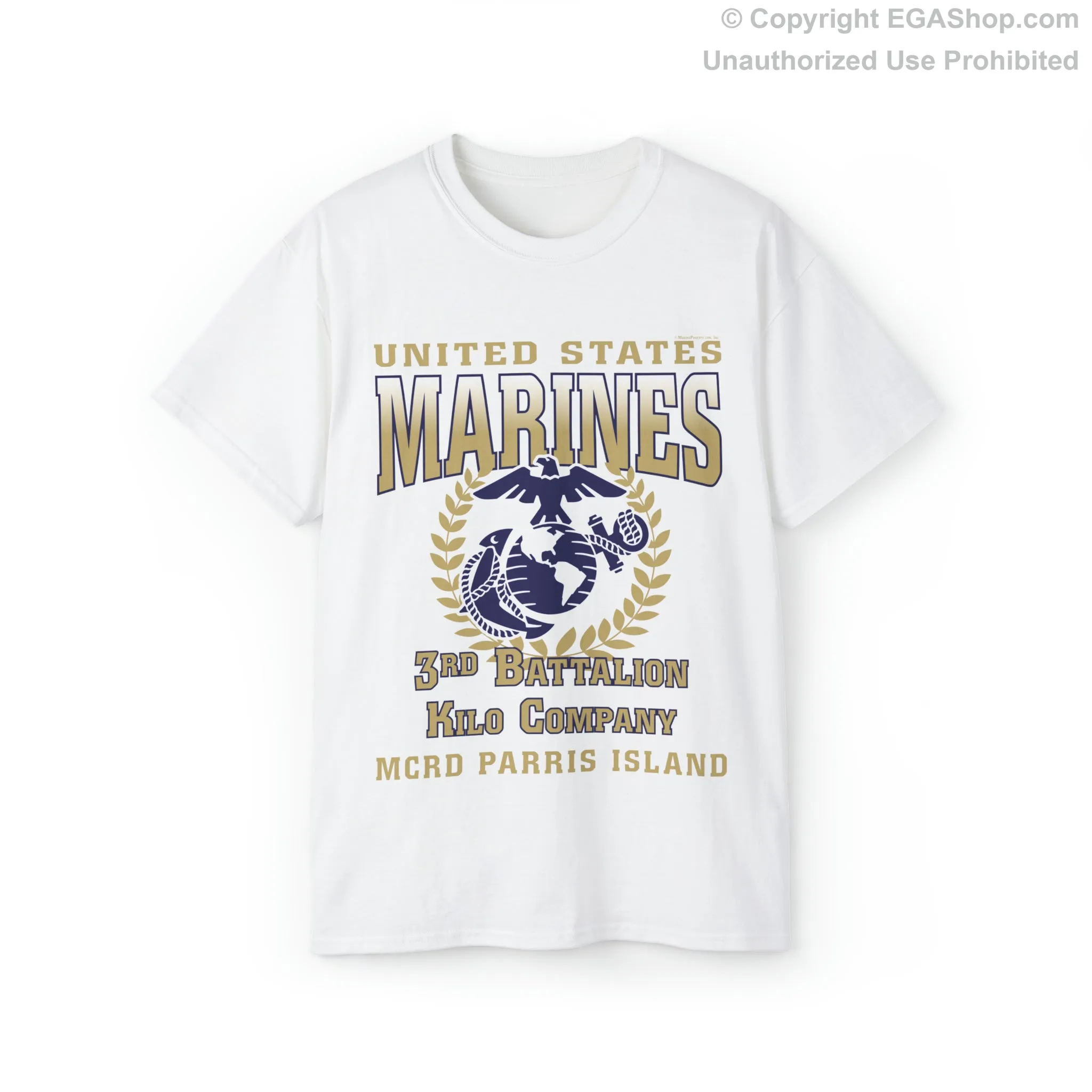 T-Shirt: Kilo Co. MCRD Parris Island (EGA   Back Proud Family)