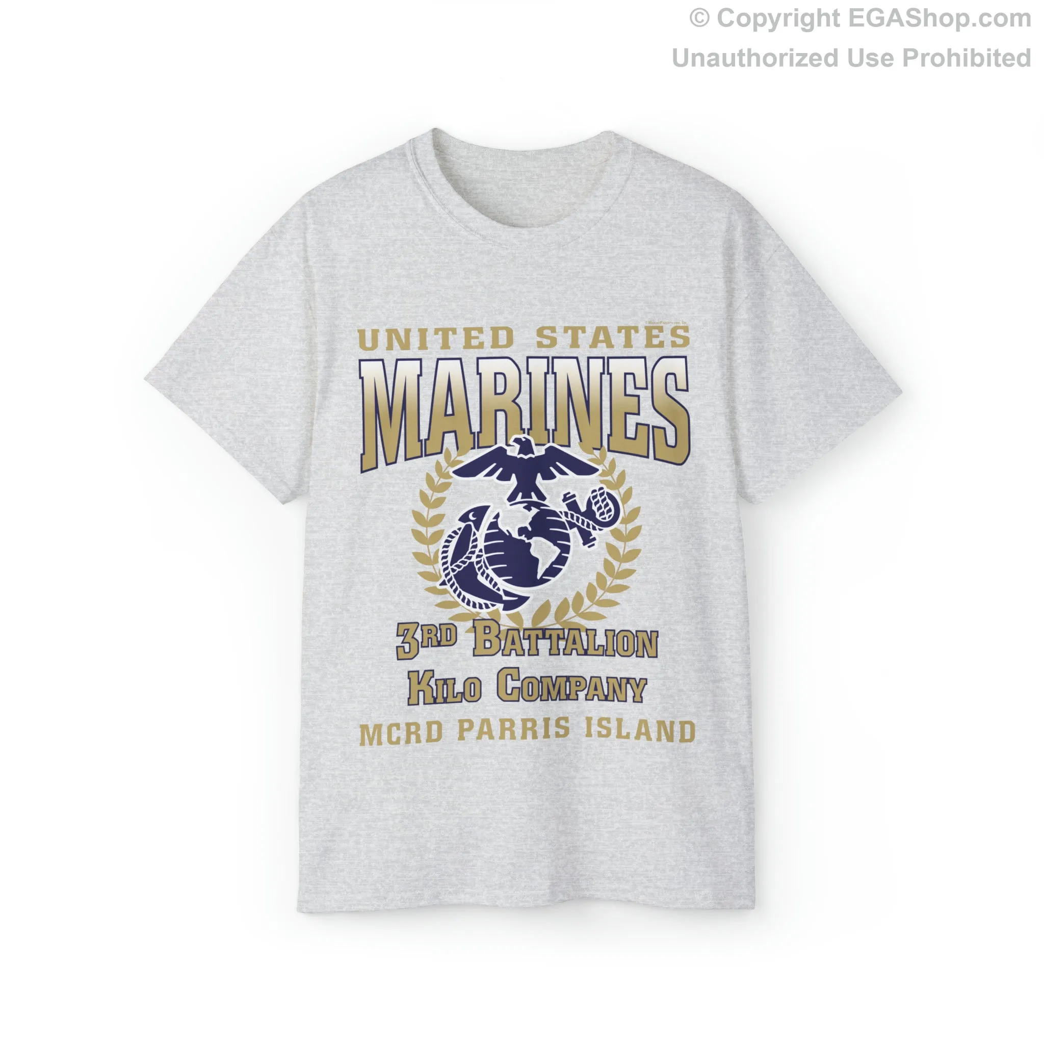 T-Shirt: Kilo Co. MCRD Parris Island (EGA   Back Proud Family)