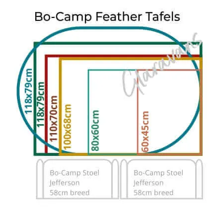 Tafel Feather 80x60cm