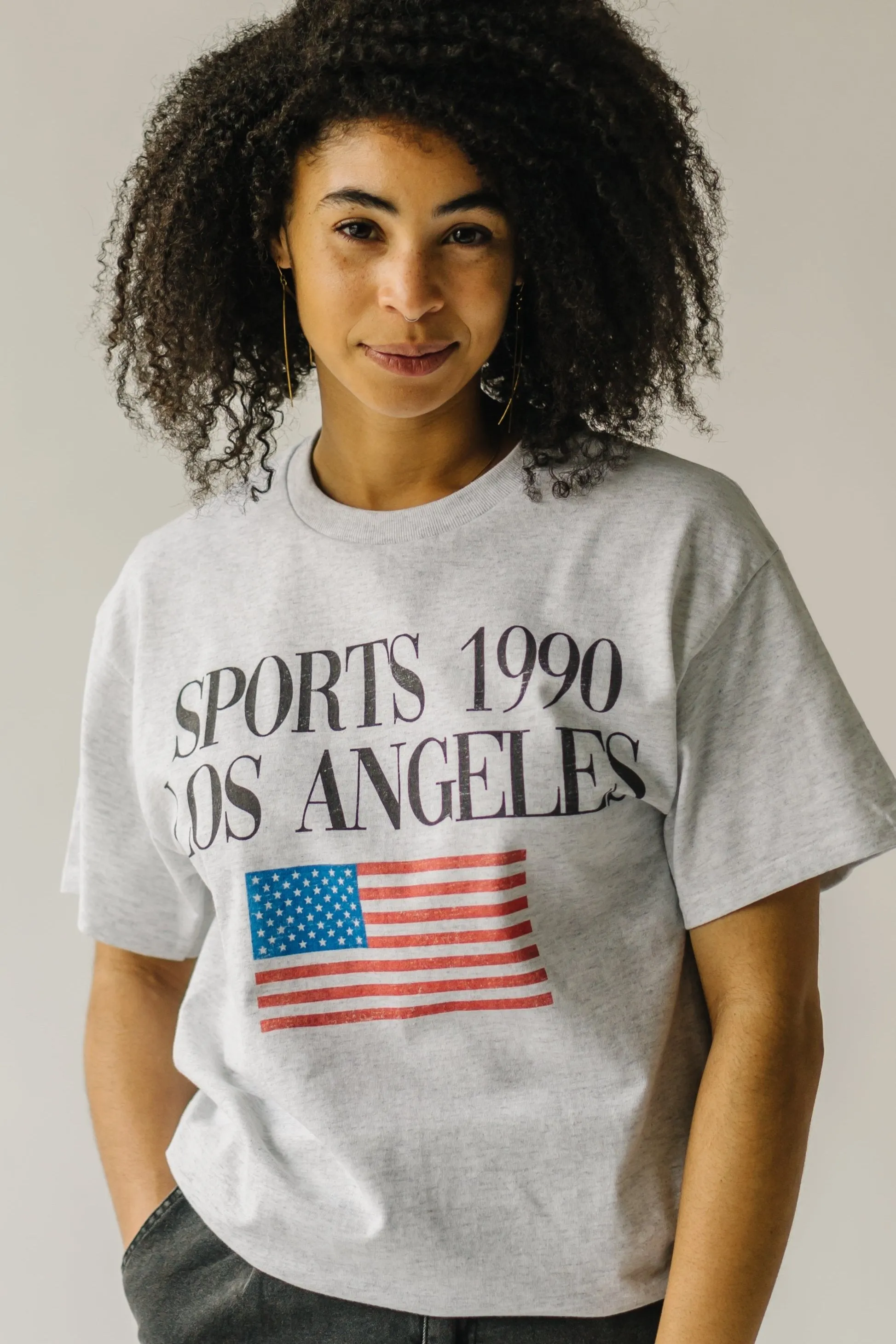 The Sports 1990 Graphic Tee in Ash Gray