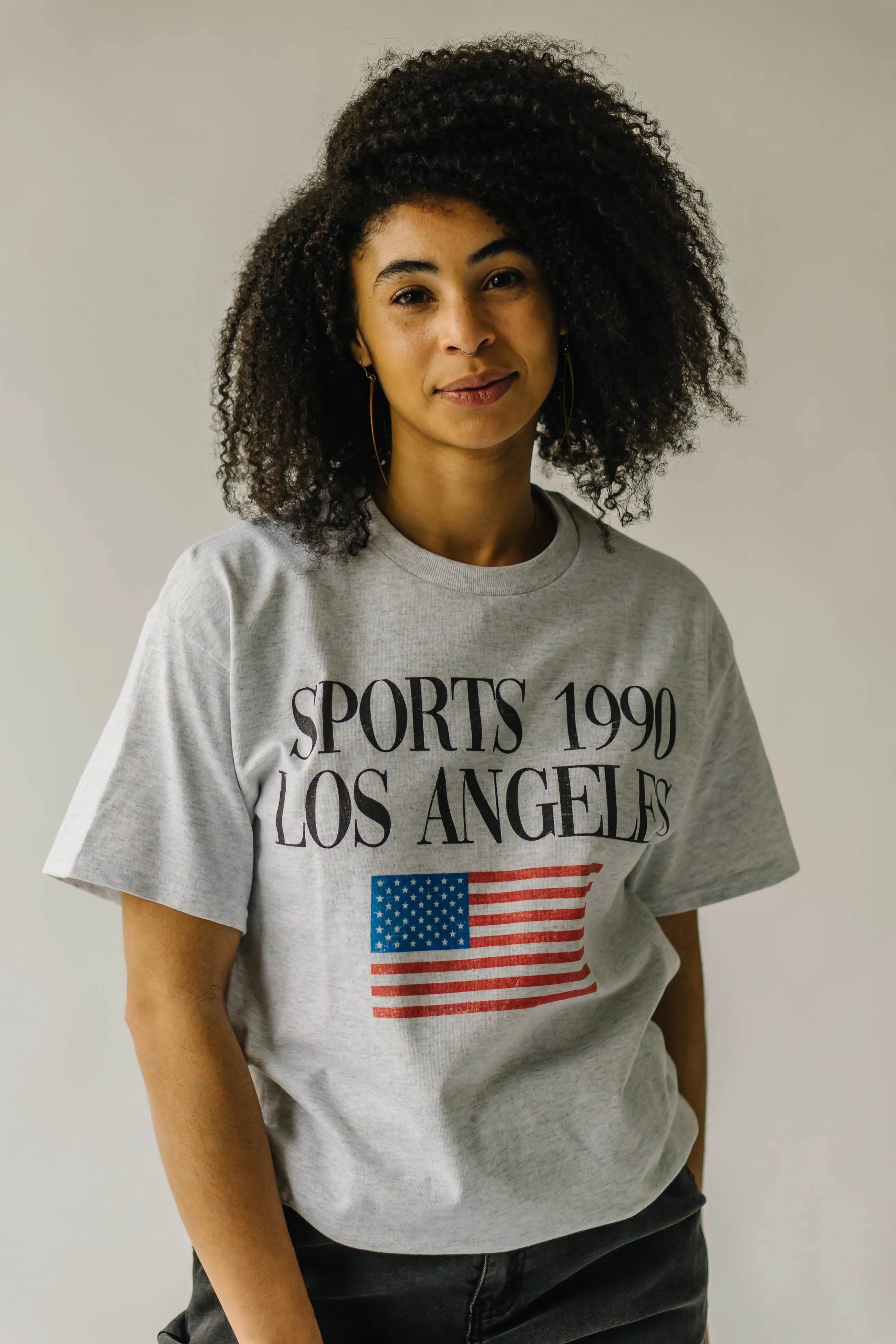 The Sports 1990 Graphic Tee in Ash Gray