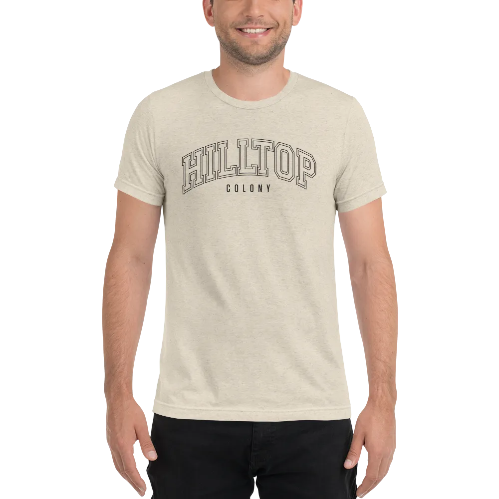 The Walking Dead Hilltop Collegiate Adult Tri-Blend T-Shirt