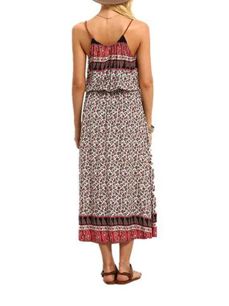 Think It Out Halter Bohemian Dress