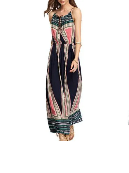 Think It Out Halter Bohemian Dress