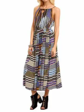 Think It Out Halter Bohemian Dress