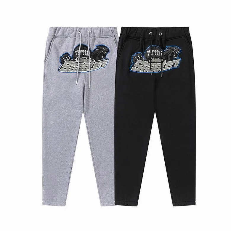 TRAPSTAR TRACKSUIT LOGO BLUE SHOOTERS *GREY/BLACK*