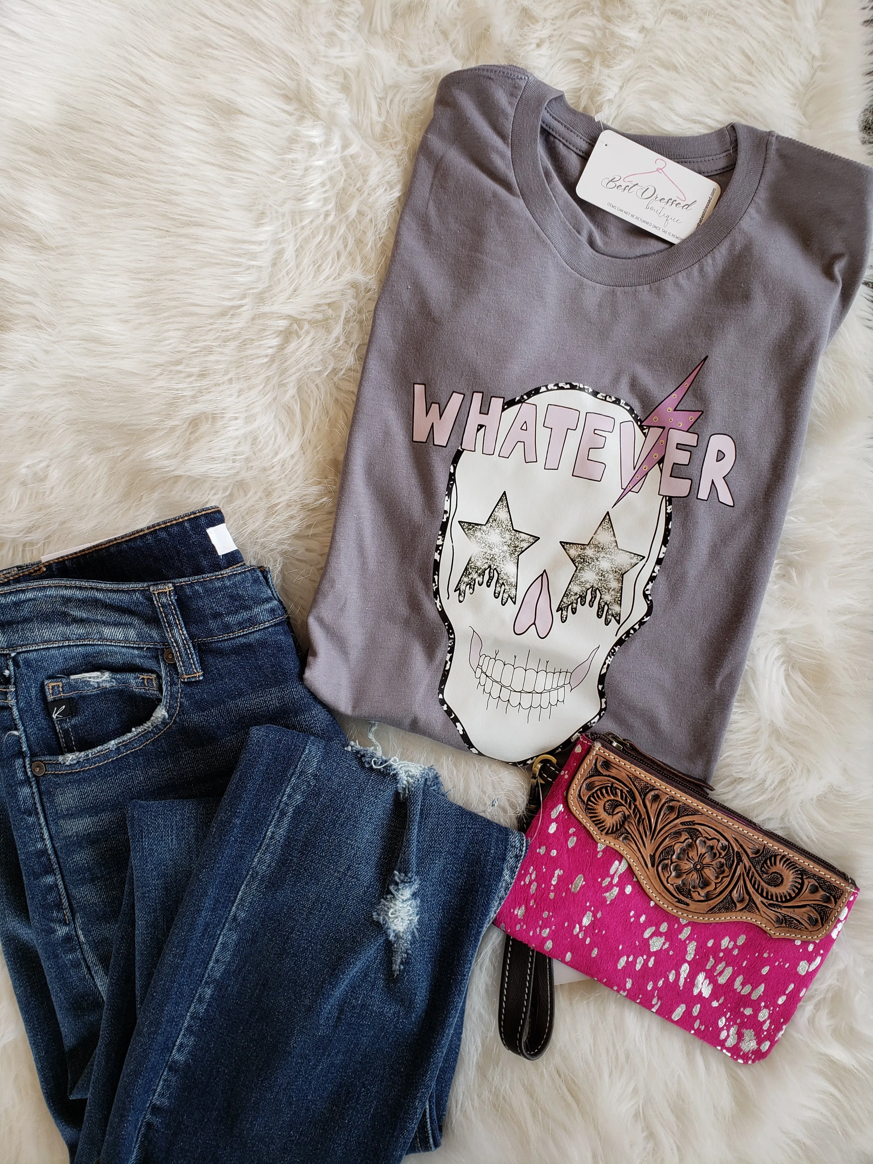 Whatever Skull Tee