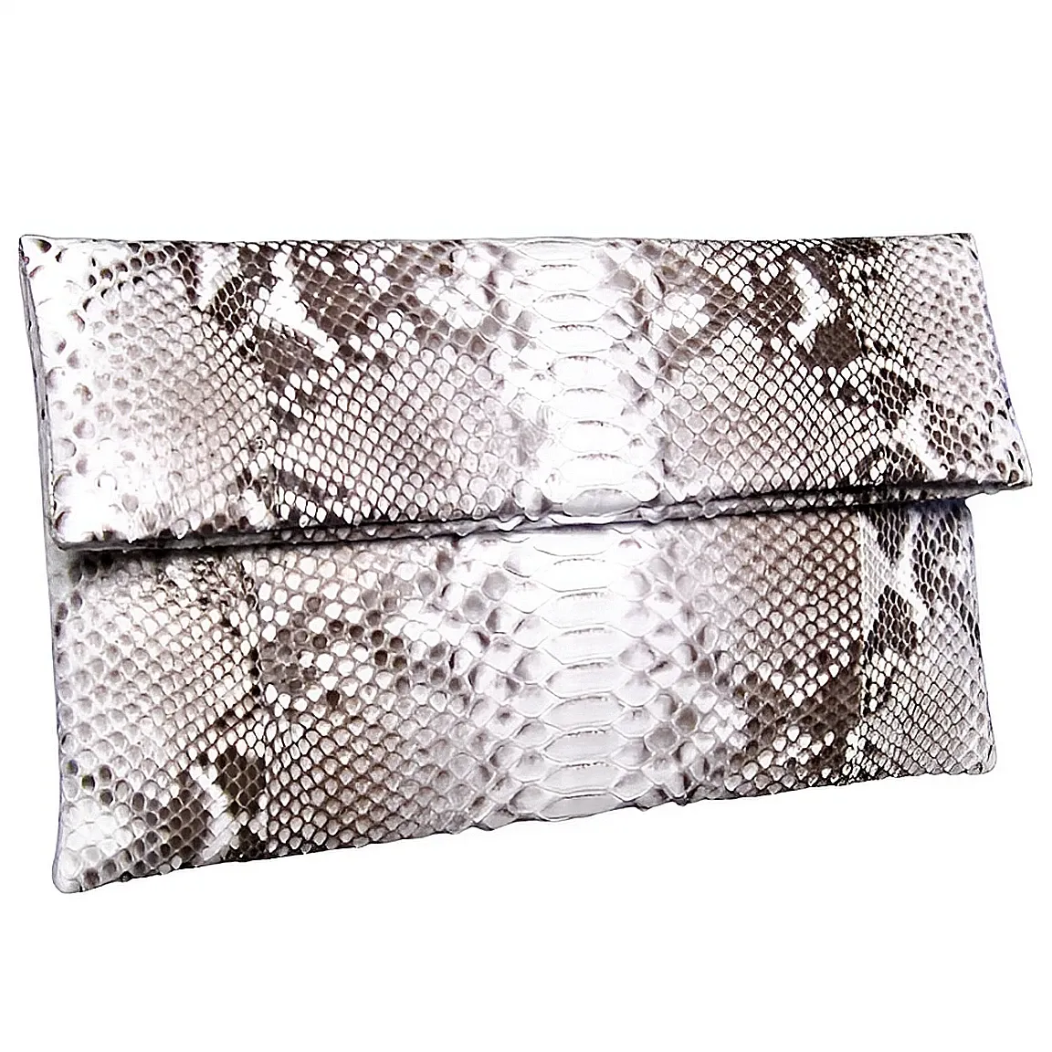 White and Black Clutch Bag