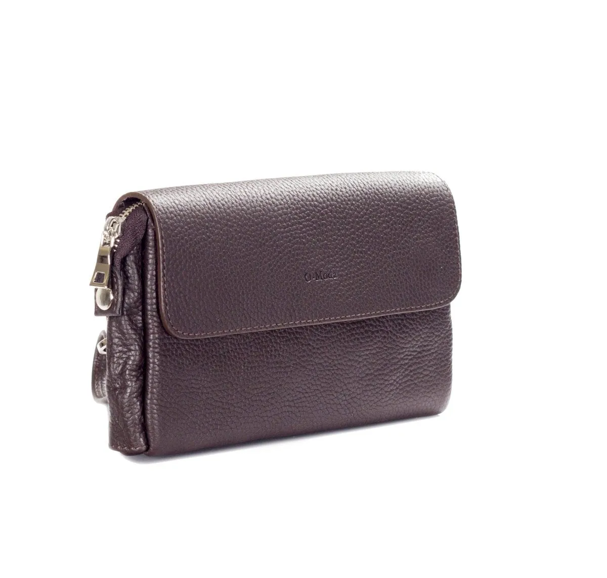 Wrist Premium Pebbled Leather Unisex Bag