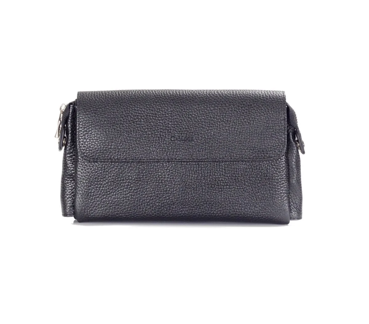 Wrist Premium Pebbled Leather Unisex Bag